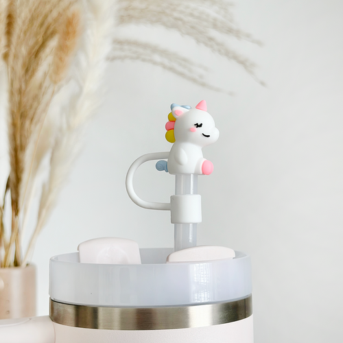 Unicorn Straw Cover